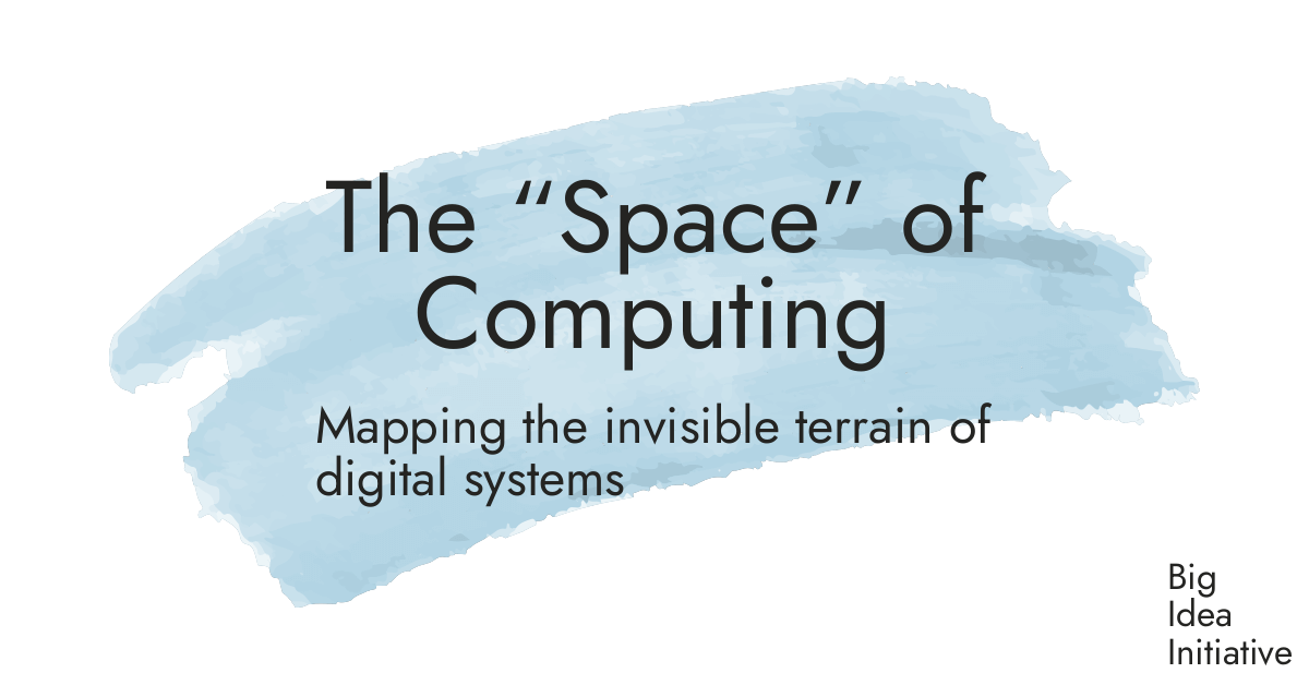 The “Space” of Computing · Big Idea Initiative