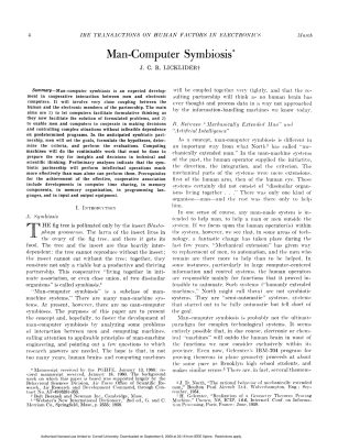 Cover image of Man-Computer Symbiosis