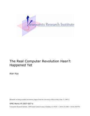 Cover image of The Real Computer Revolution Hasn’t Happened Yet