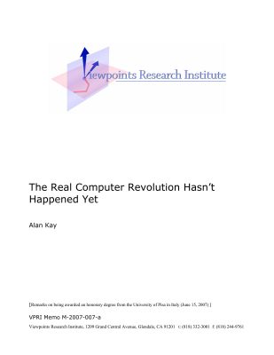 Cover image of The Real Computer Revolution Hasn’t Happened Yet