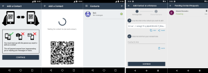 Briar has two ways of adding contacts. Adding a nearby contact will require both users to scan a QR code from the other person’s screen. Adding a contact at a distance will require you to copy the Briar link and send it to the person you want to add.